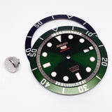 Dial + 2x Bezel Insert + Big Crown for the Seiko SRPB Series - The Hulk & Rev.Kermit Mod