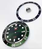 Dial + 2x Bezel Insert + Big Crown for the Seiko SRPB Series - The Hulk & Rev.Kermit Mod