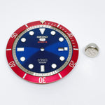 Dial + Bezel Insert + Big Crown for the Seiko SRPB Series - The Captain America Mod