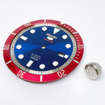 Dial + Bezel Insert + Big Crown for the Seiko SRPB Series - The Captain America Mod