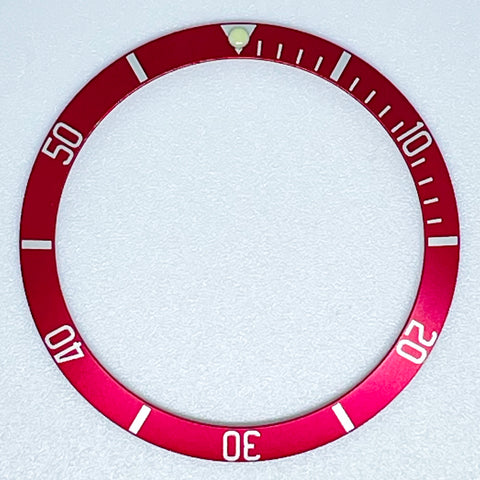 Bezel Insert w/ Lumed Pip for the Seiko SRPB Series - UP Maroon